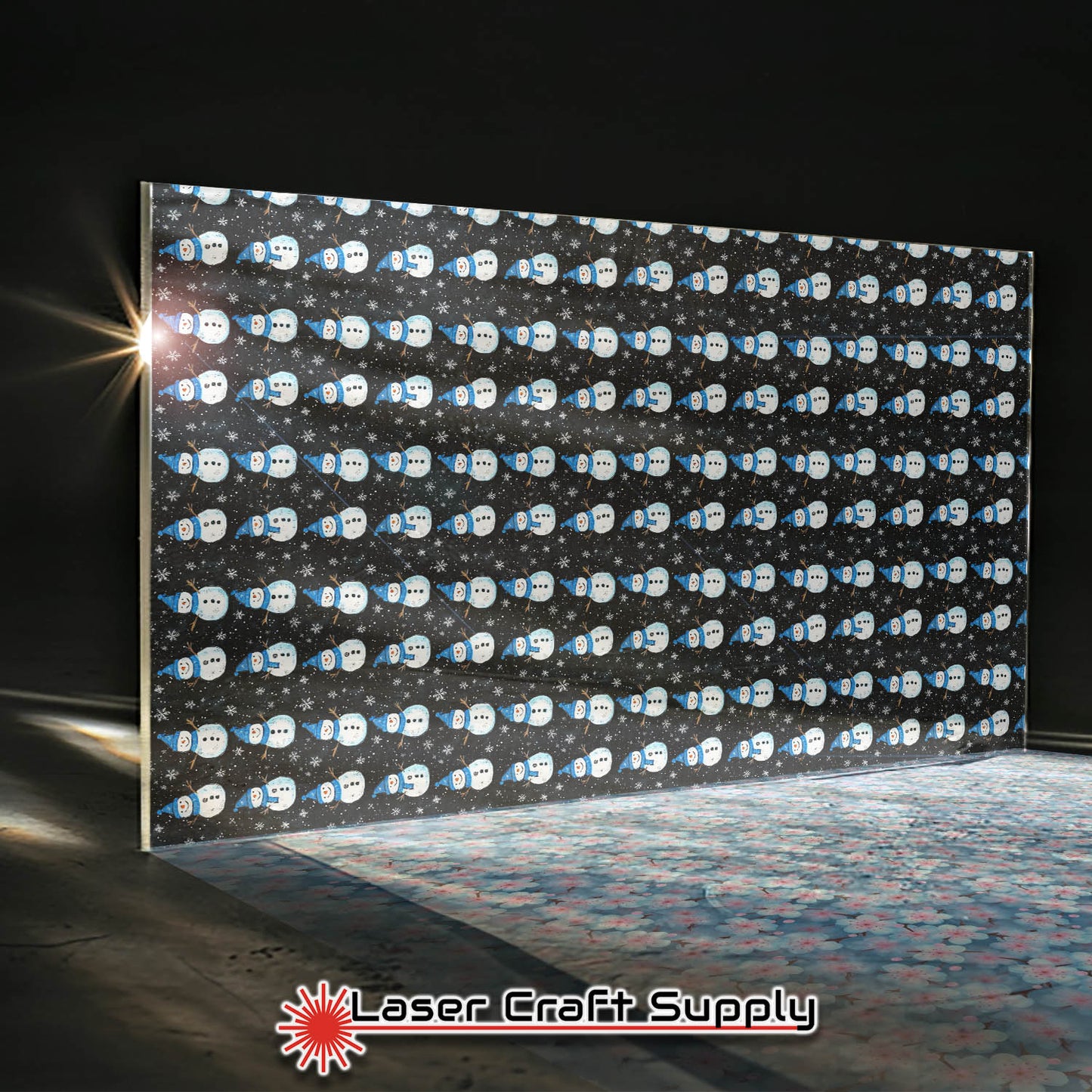 Happy Snowmen on Black - Creative Cast