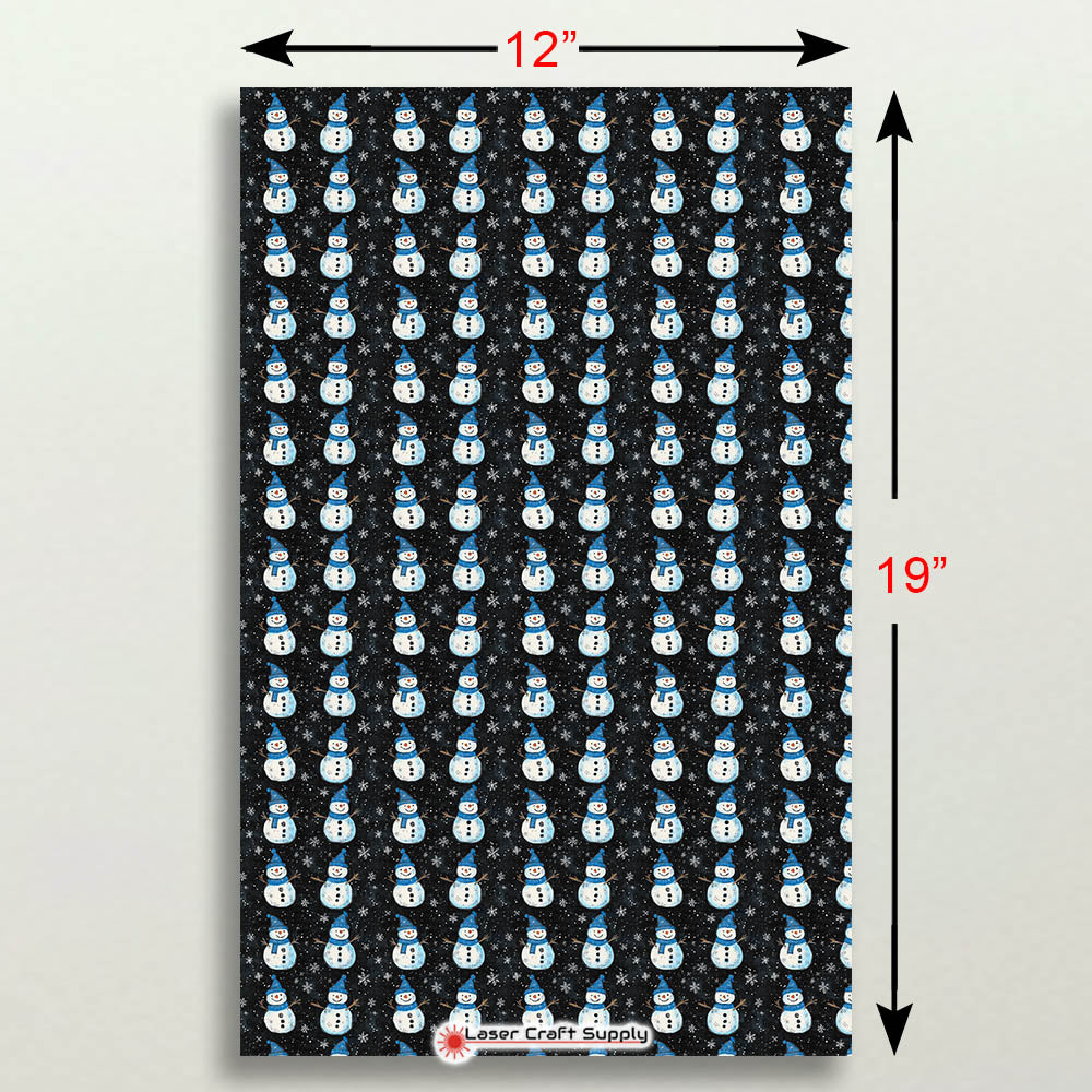 Happy Snowmen on Black - Creative Cast