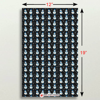 Happy Snowmen on Black - Creative Cast