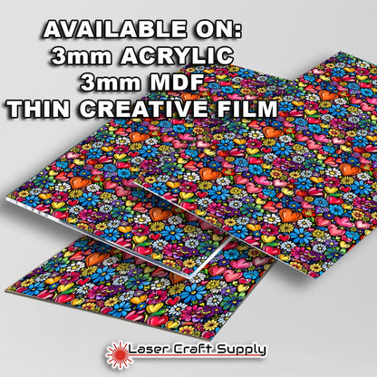 Creative Cast Acrylics - Hearts & Flowers