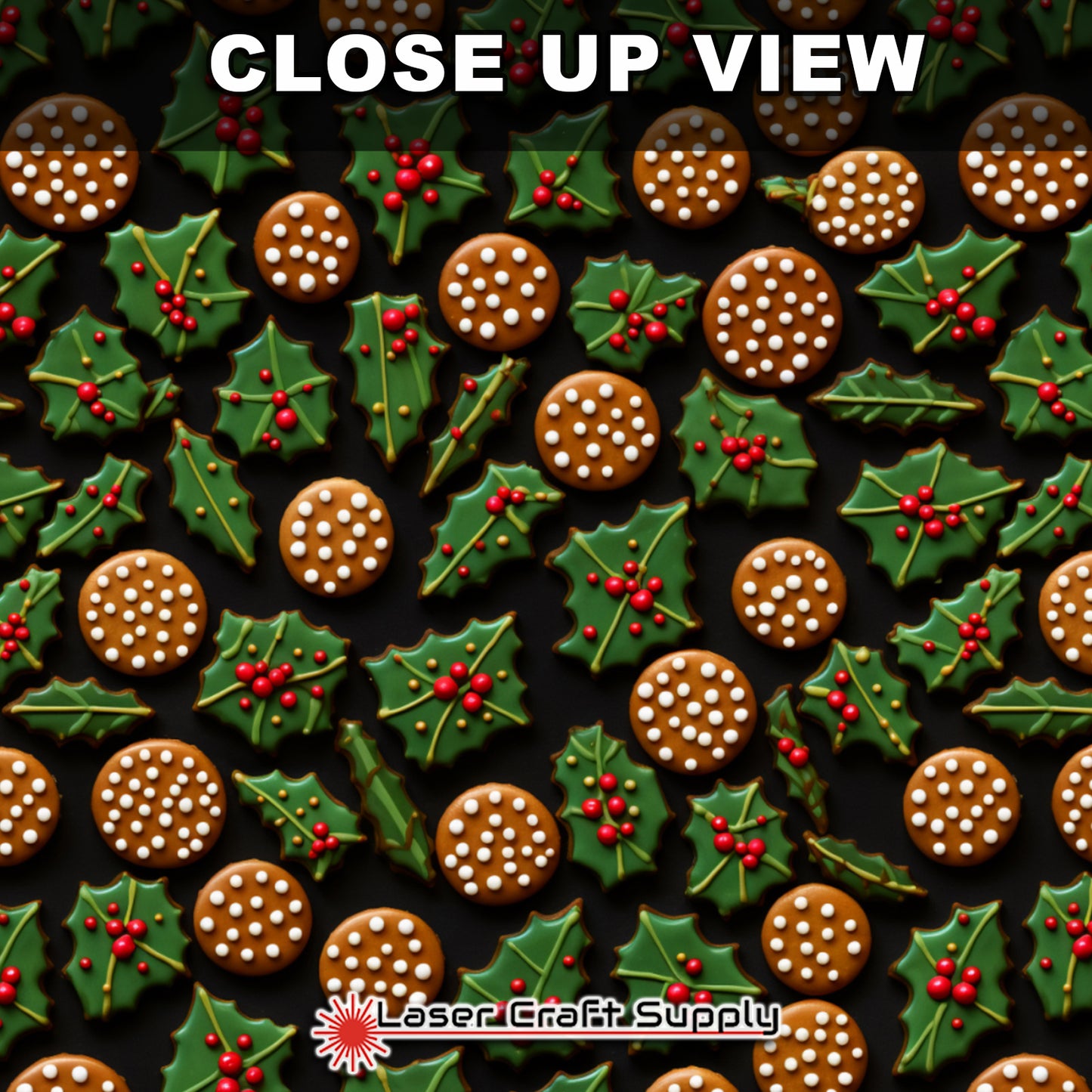 Creative Cast Acrylics - Holly & Cookies