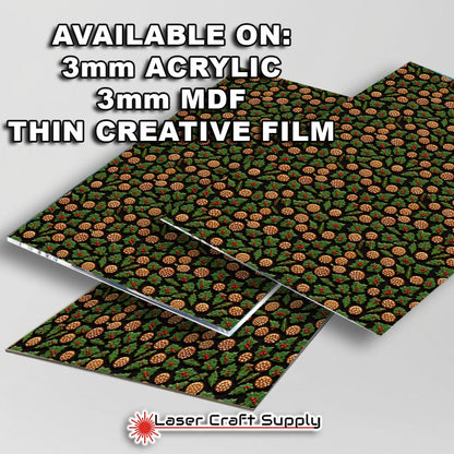 Creative Cast Acrylics - Holly & Cookies