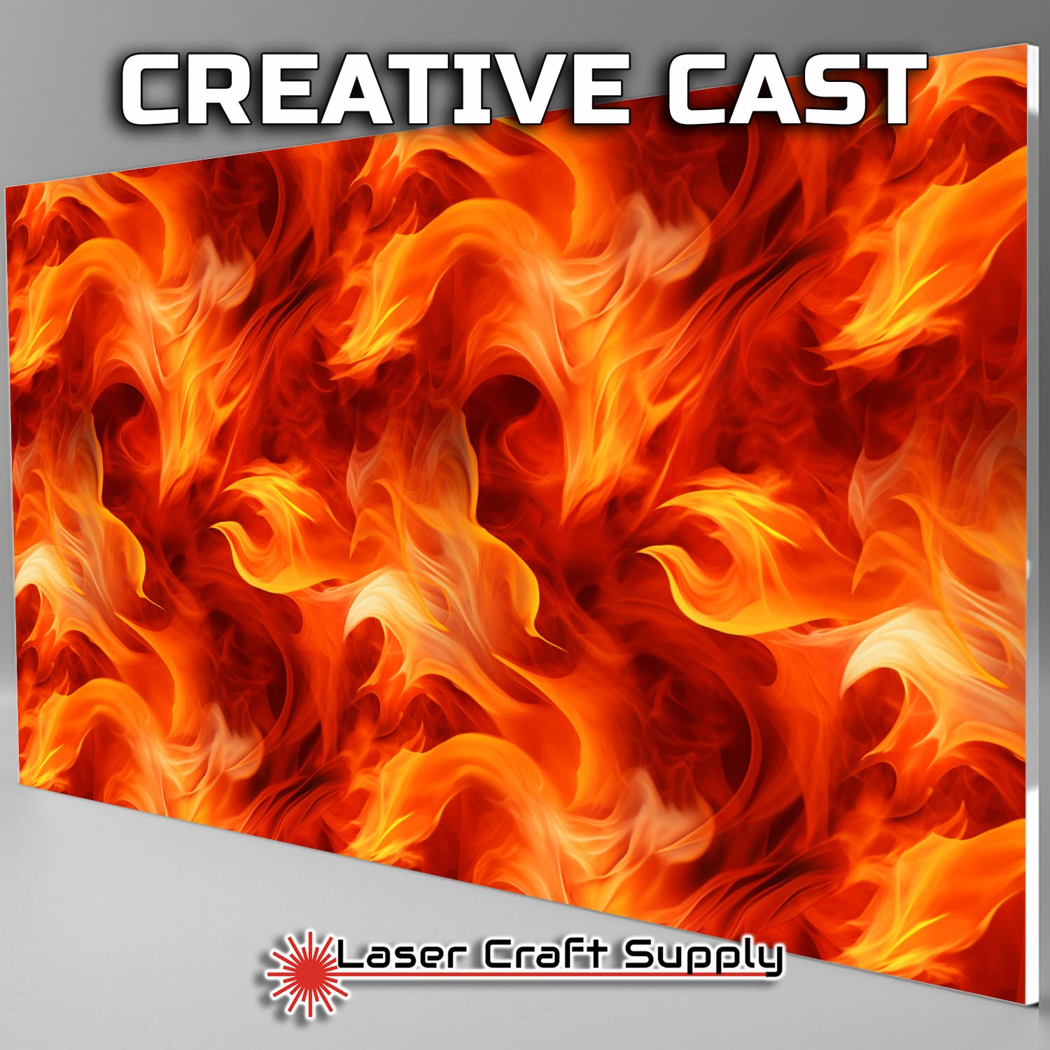 Creative Cast Acrylics - Hot Fire – Laser Craft Supply