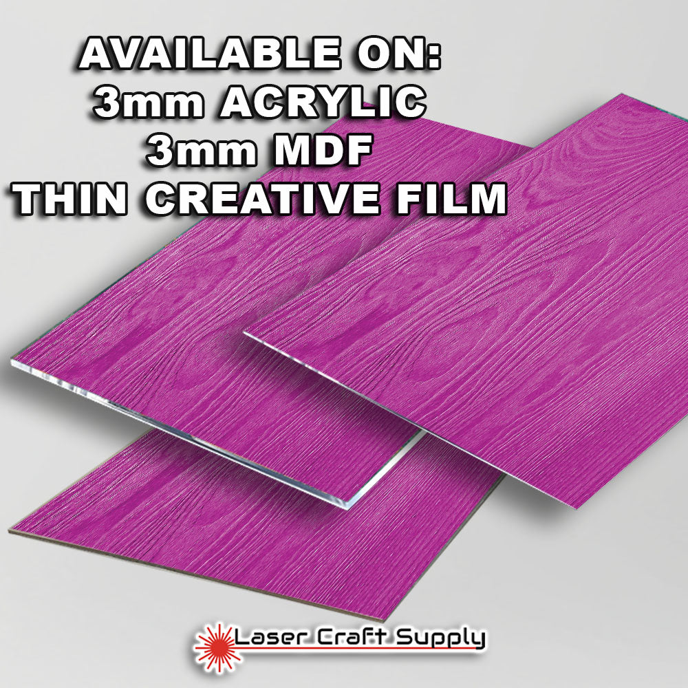 Hot Fuchsia Wood Grain - FULL SHEET