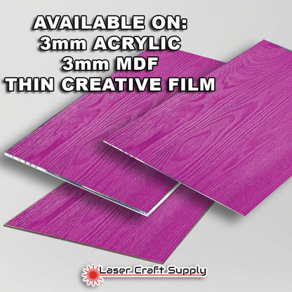 Hot Fuchsia Wood Grain - FULL SHEET