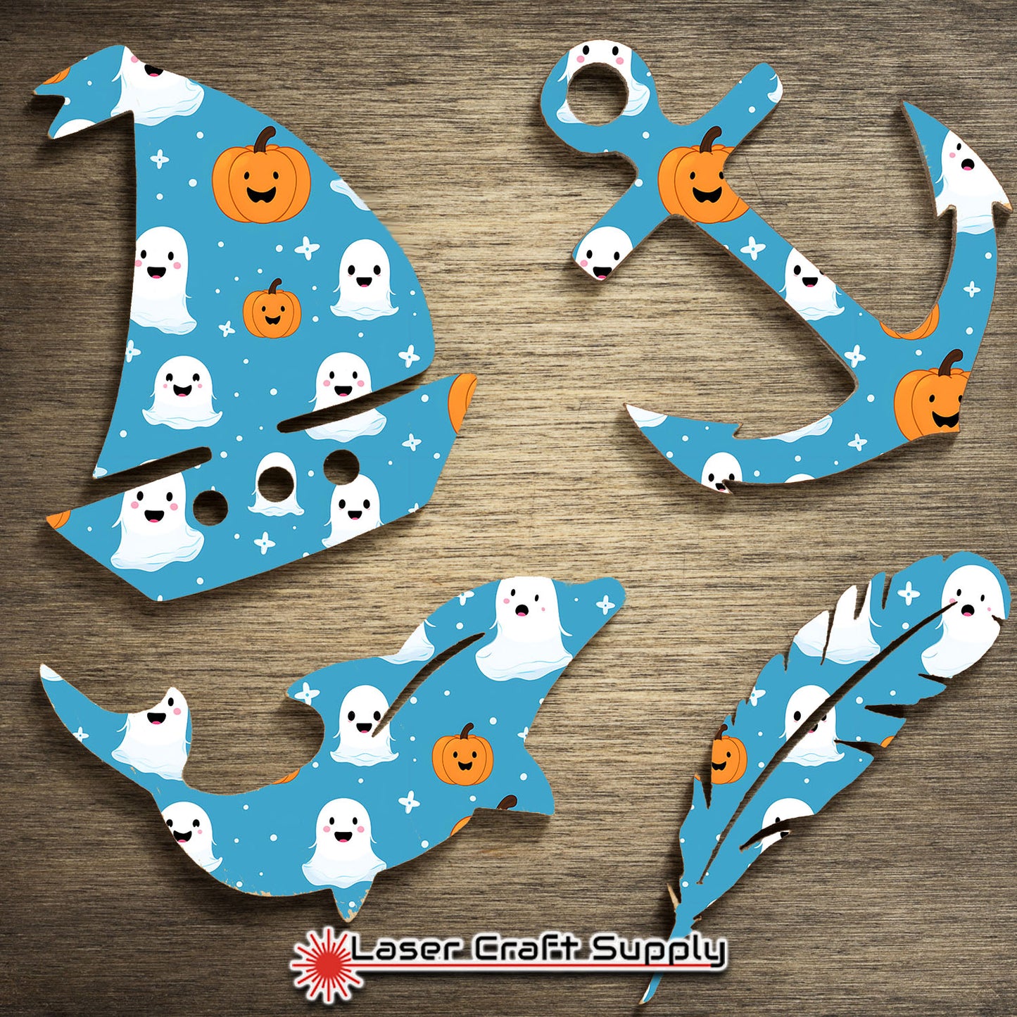 Creative Cast Acrylics - Fun Ghost & Pumpkins