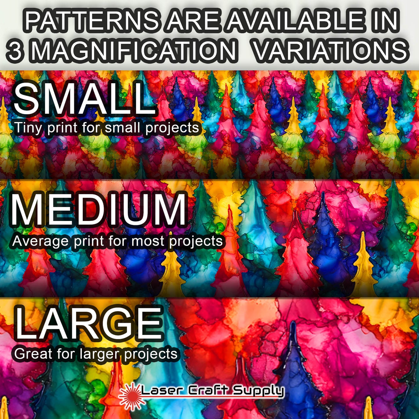 Ink Christmas Trees - Creative Cast