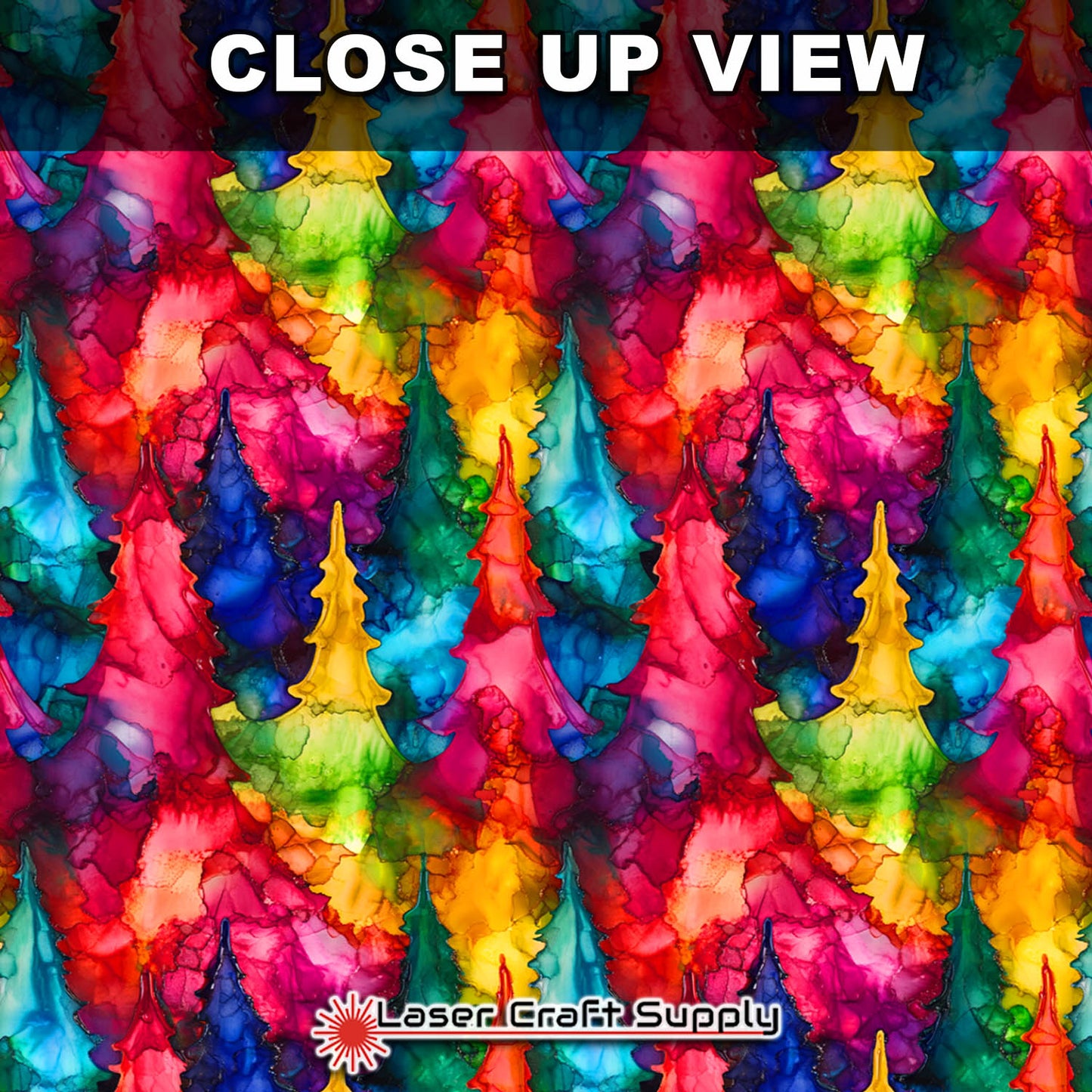 Ink Christmas Trees - Creative Cast