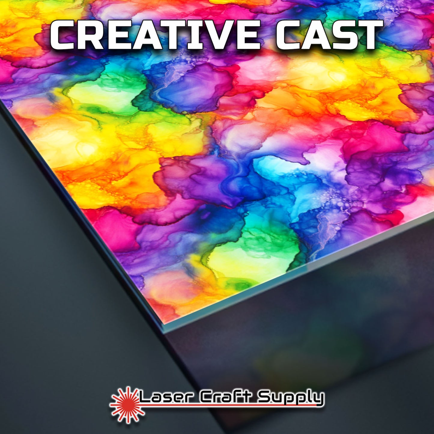 Creative Cast Acrylics -Ink Splatter of Colors