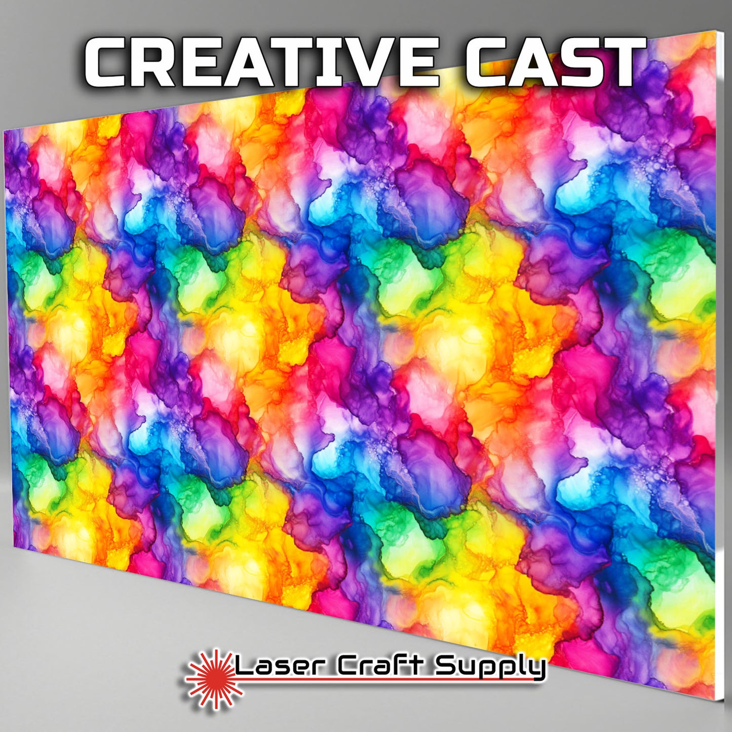 Creative Cast Acrylics -Ink Splatter of Colors