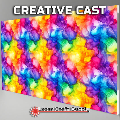 Creative Cast Acrylics -Ink Splatter of Colors
