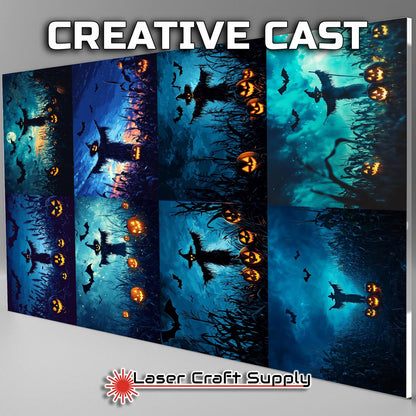 Jack O Lanterns and Scare Crow - Creative Tile