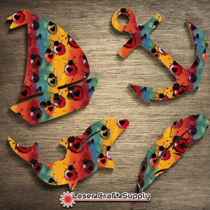 Creative Cast Acrylics -Ladybug Heart