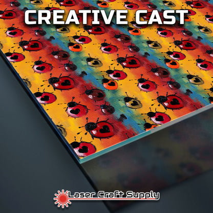 Creative Cast Acrylics -Ladybug Heart