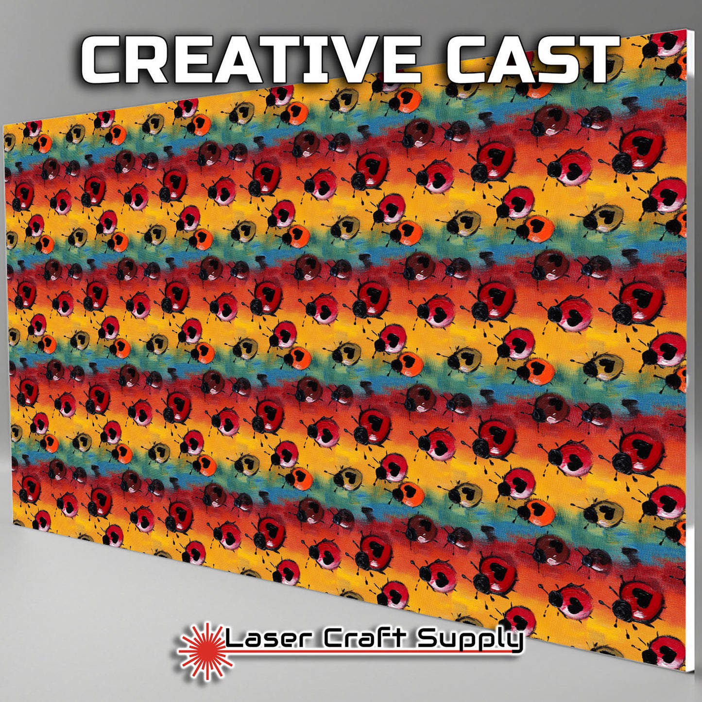 Creative Cast Acrylics -Ladybug Heart