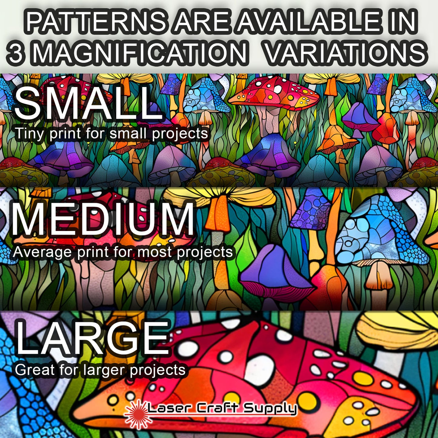 Creative Cast Acrylics - Land of Mushrooms - Stained Glass