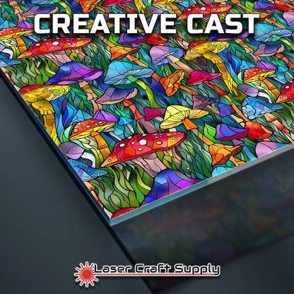 Creative Cast Acrylics - Land of Mushrooms - Stained Glass