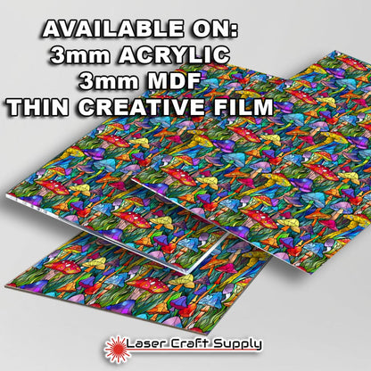 Creative Cast Acrylics - Land of Mushrooms - Stained Glass