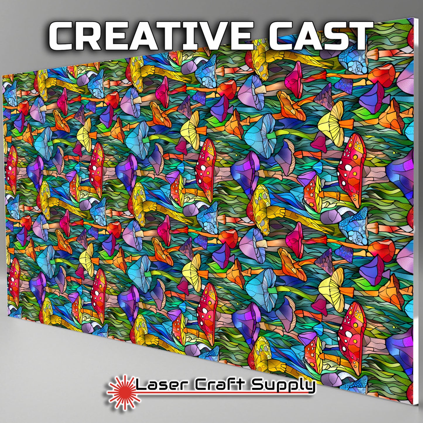 Creative Cast Acrylics - Land of Mushrooms - Stained Glass