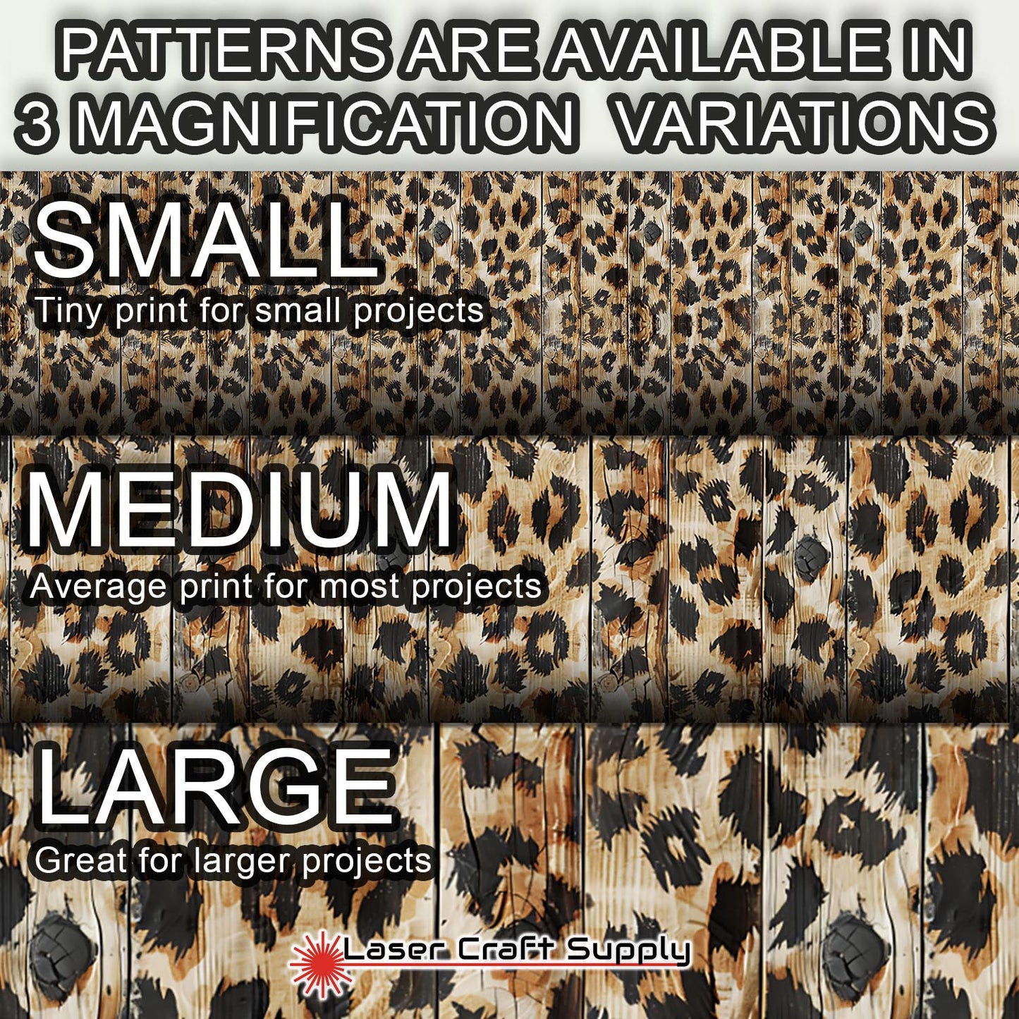 Creative Cast Acrylics -Leopard Wood