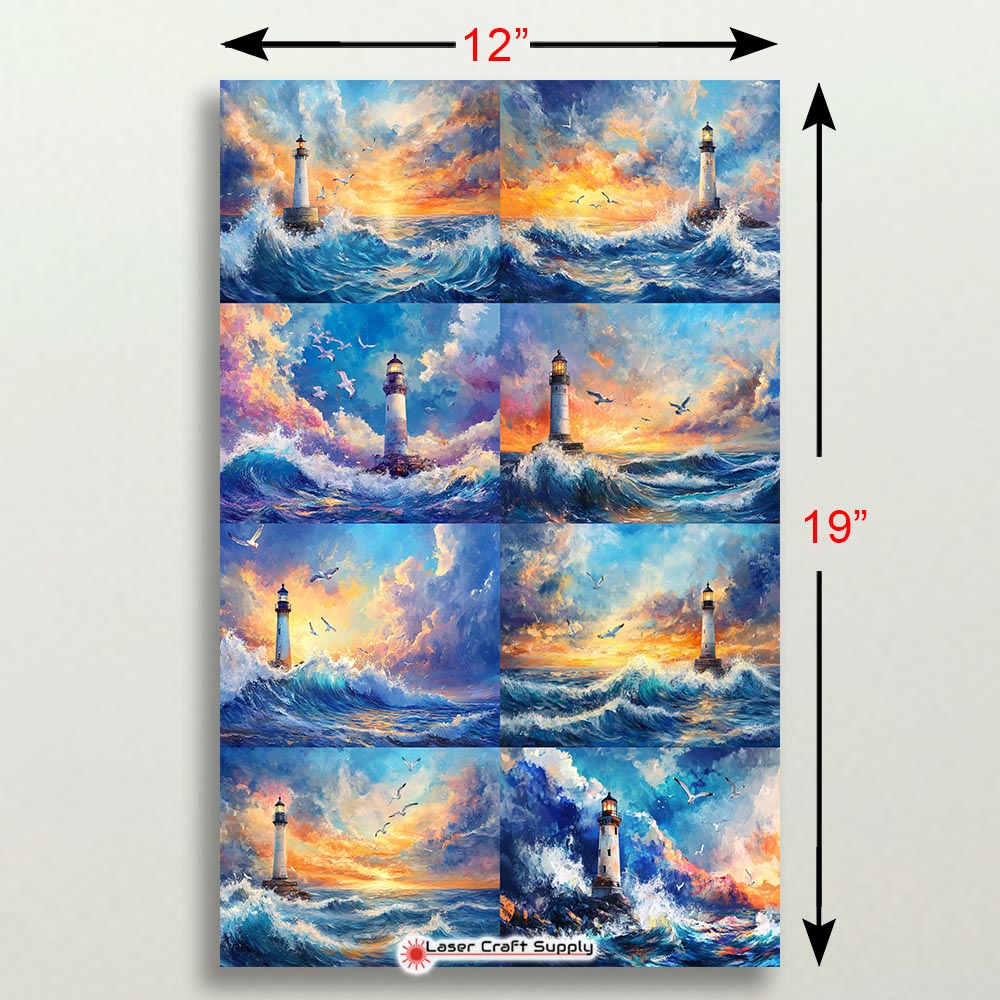 Light House at Twilight - Creative Tile