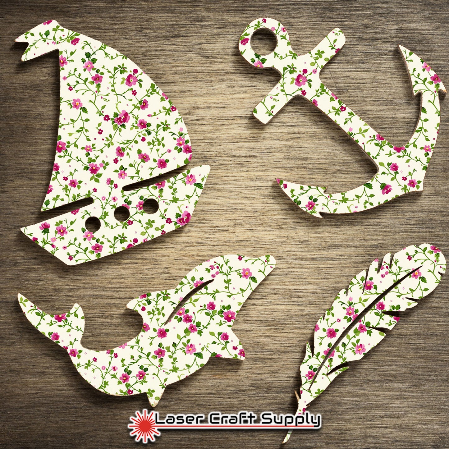 Creative Cast Acrylics - Lil Purple Flowers