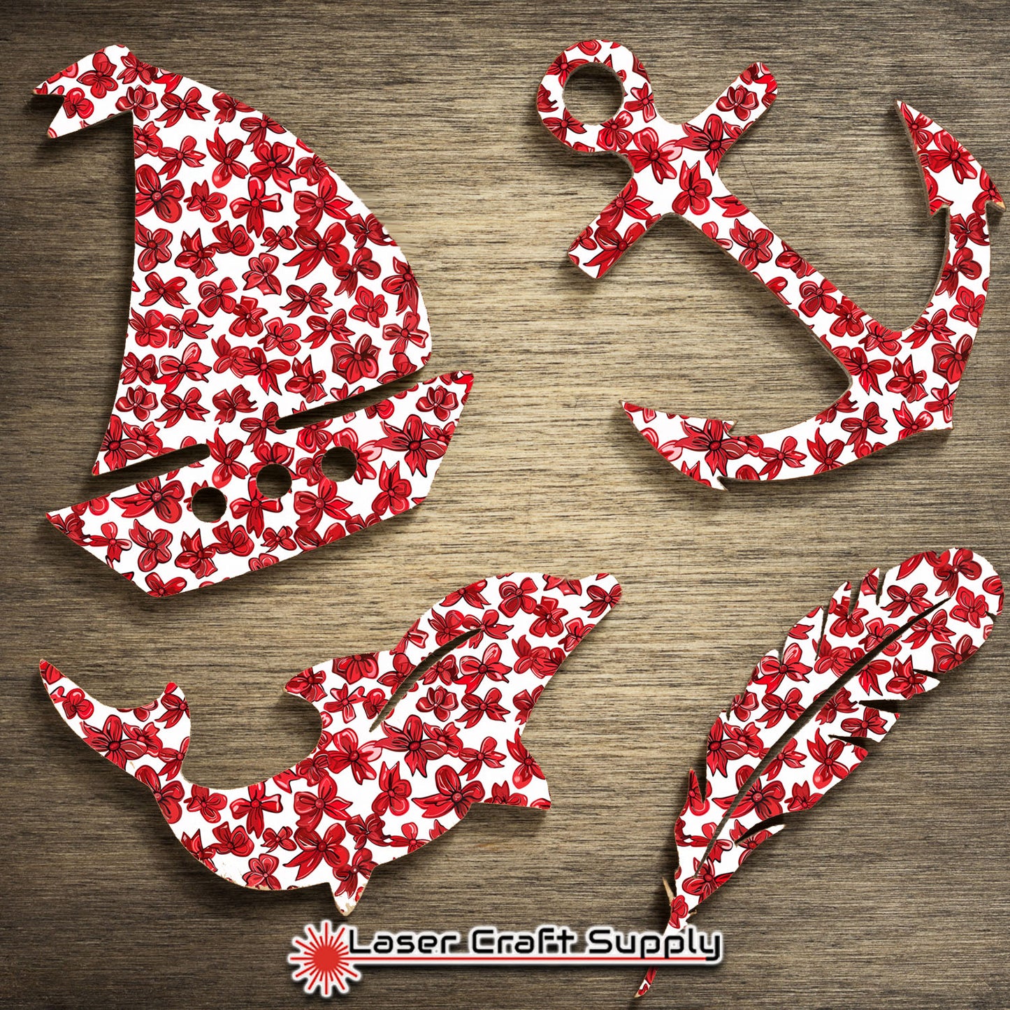 Creative Cast Acrylics - Lil Red Bows