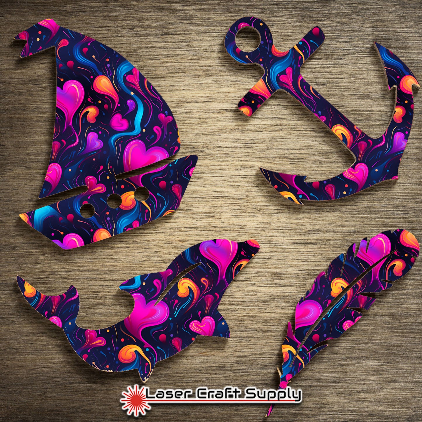 Creative Cast Acrylics - Liquid Hearts