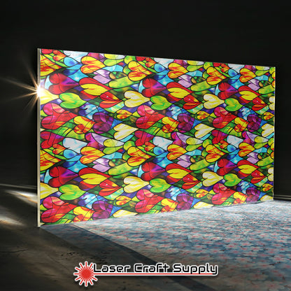 Creative Cast Acrylics - Love on the Glass - Stained Glass