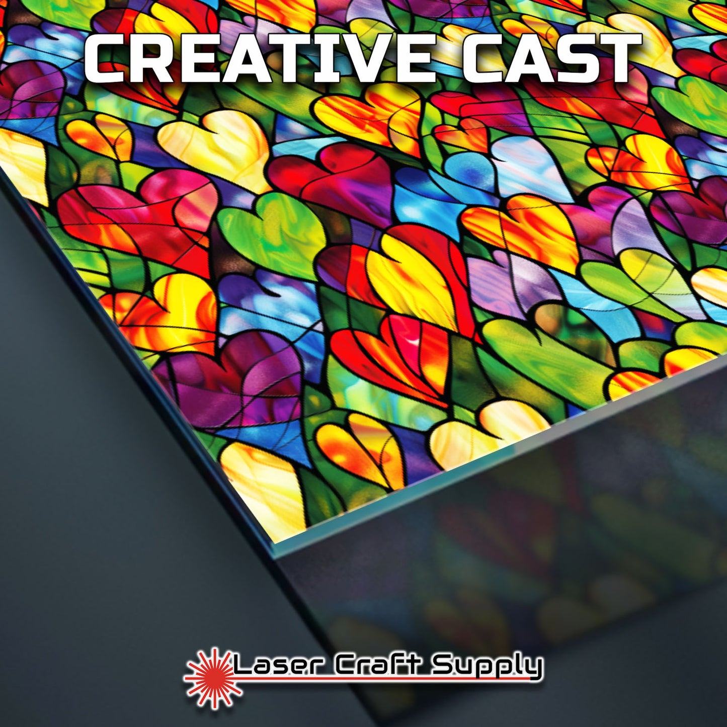 Creative Cast Acrylics - Love on the Glass - Stained Glass