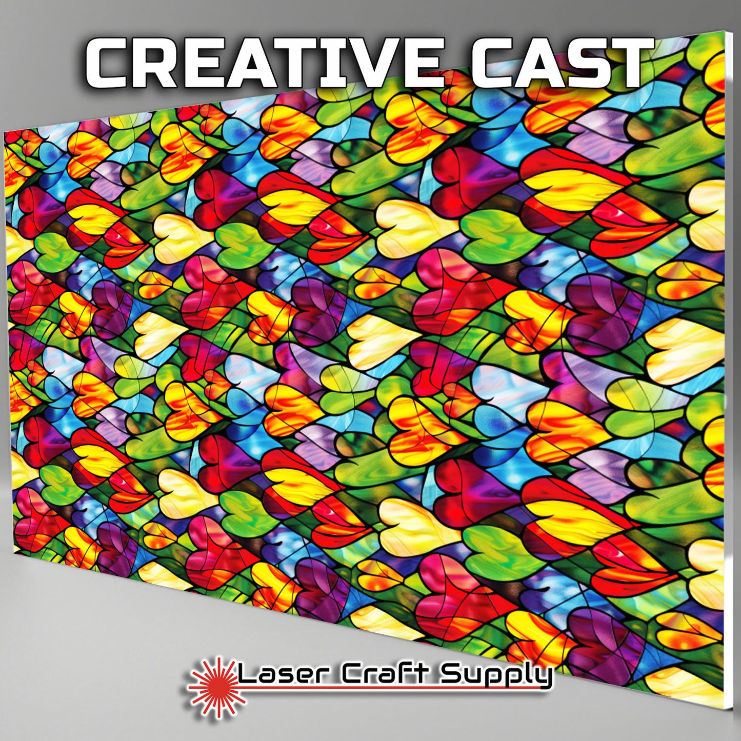 Creative Cast Acrylics - Love on the Glass - Stained Glass