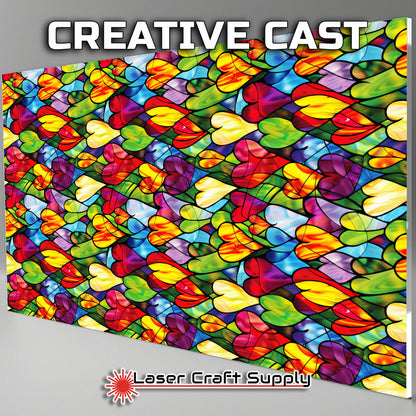 Creative Cast Acrylics - Love on the Glass - Stained Glass