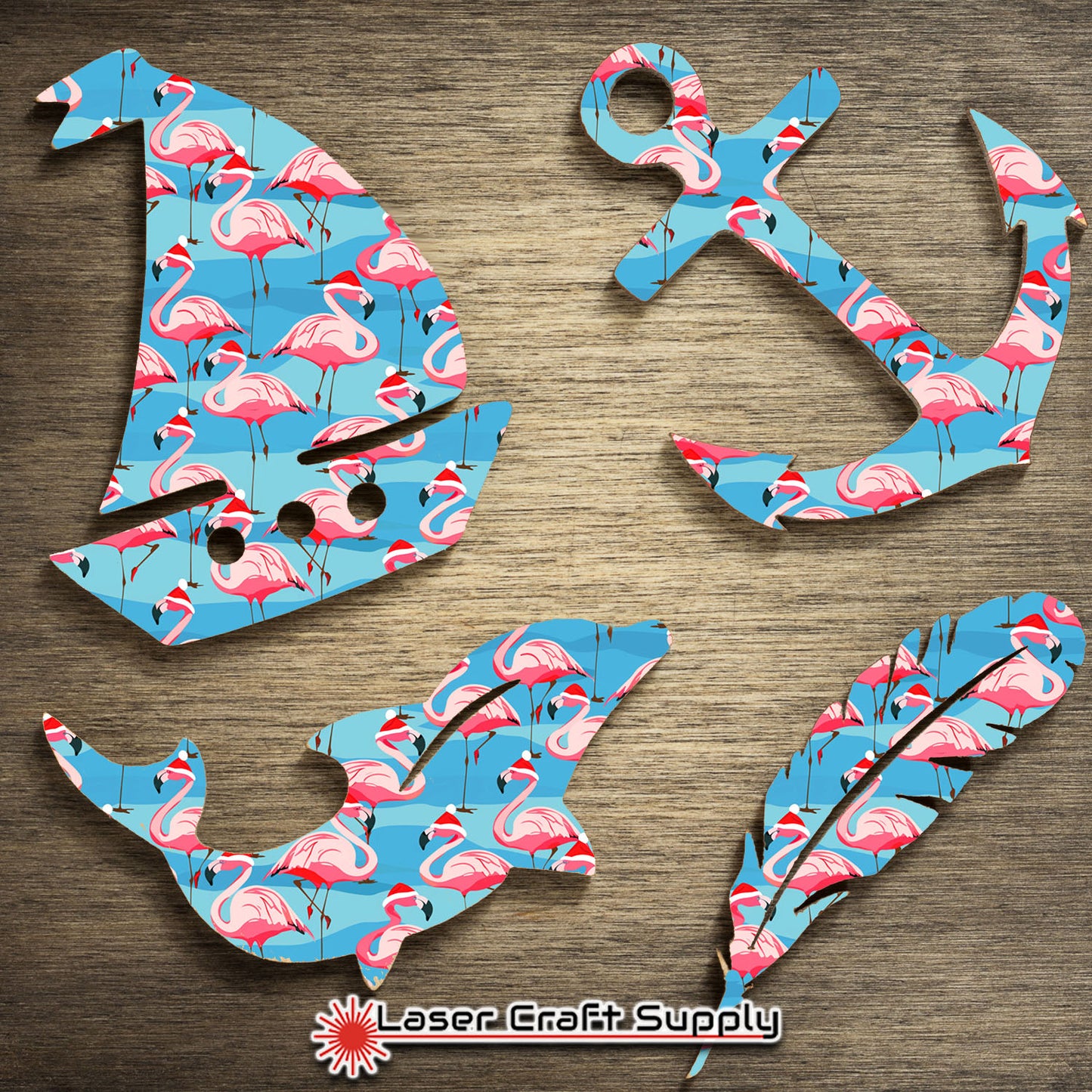 Creative Cast Acrylics - Merry Flamingos