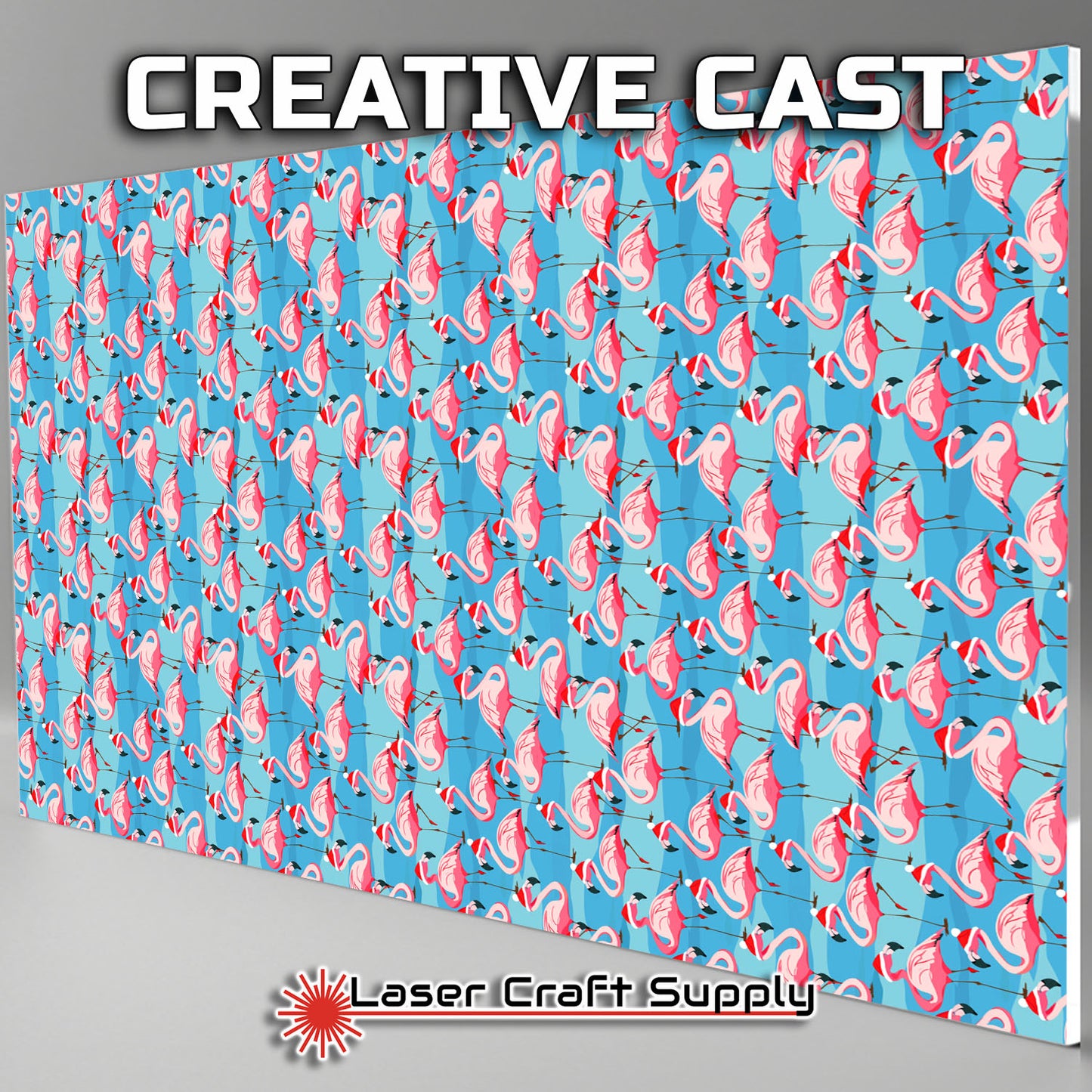 Creative Cast Acrylics - Merry Flamingos
