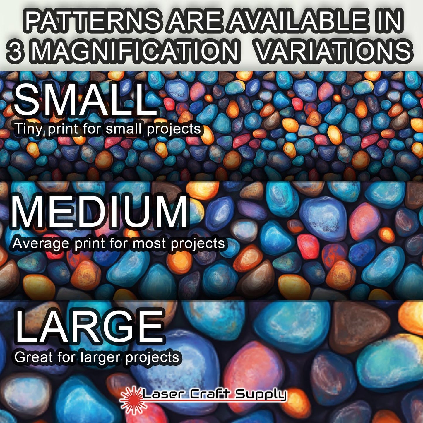 Creative Cast Acrylics - Mixed Pebbles