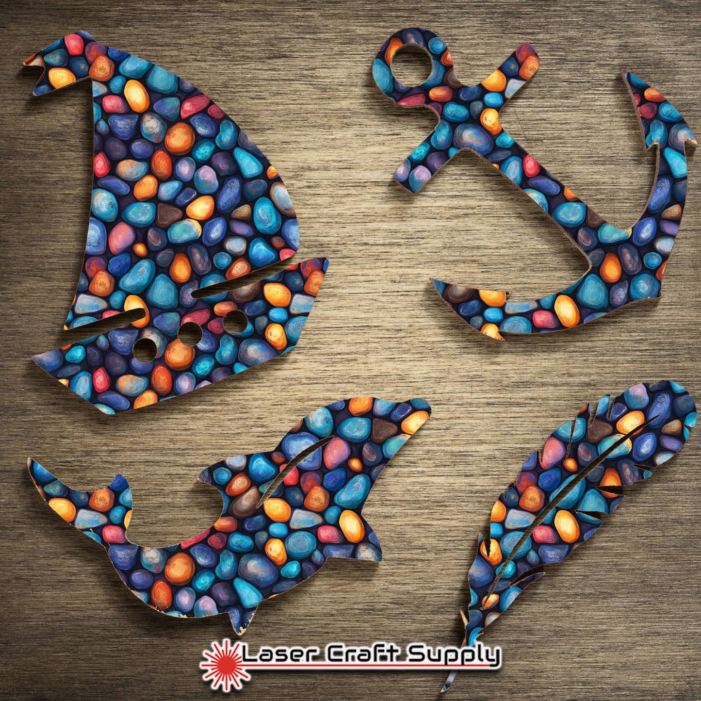 Creative Cast Acrylics - Mixed Pebbles