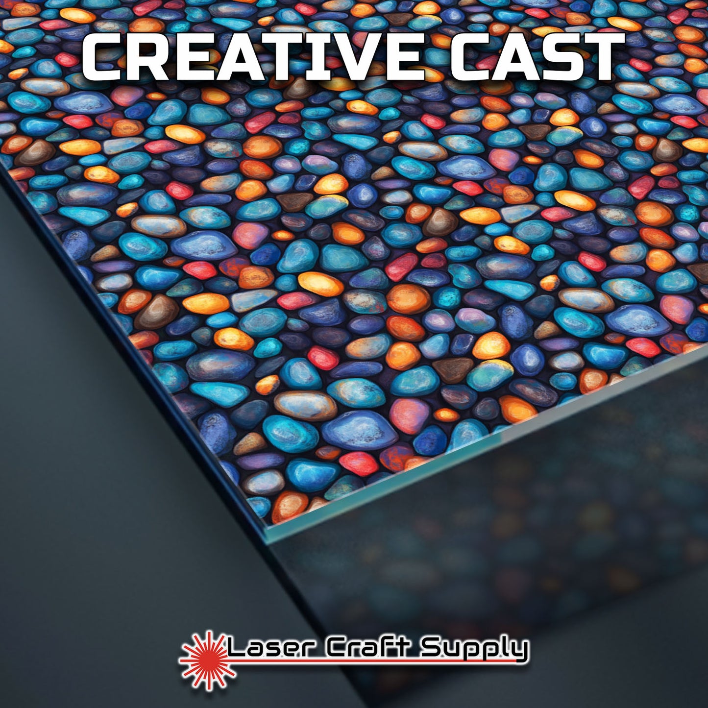 Creative Cast Acrylics - Mixed Pebbles