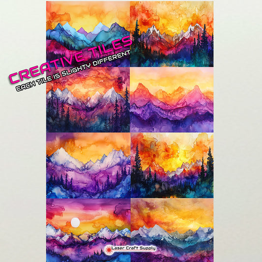 Mountain Twilight - Creative Tile
