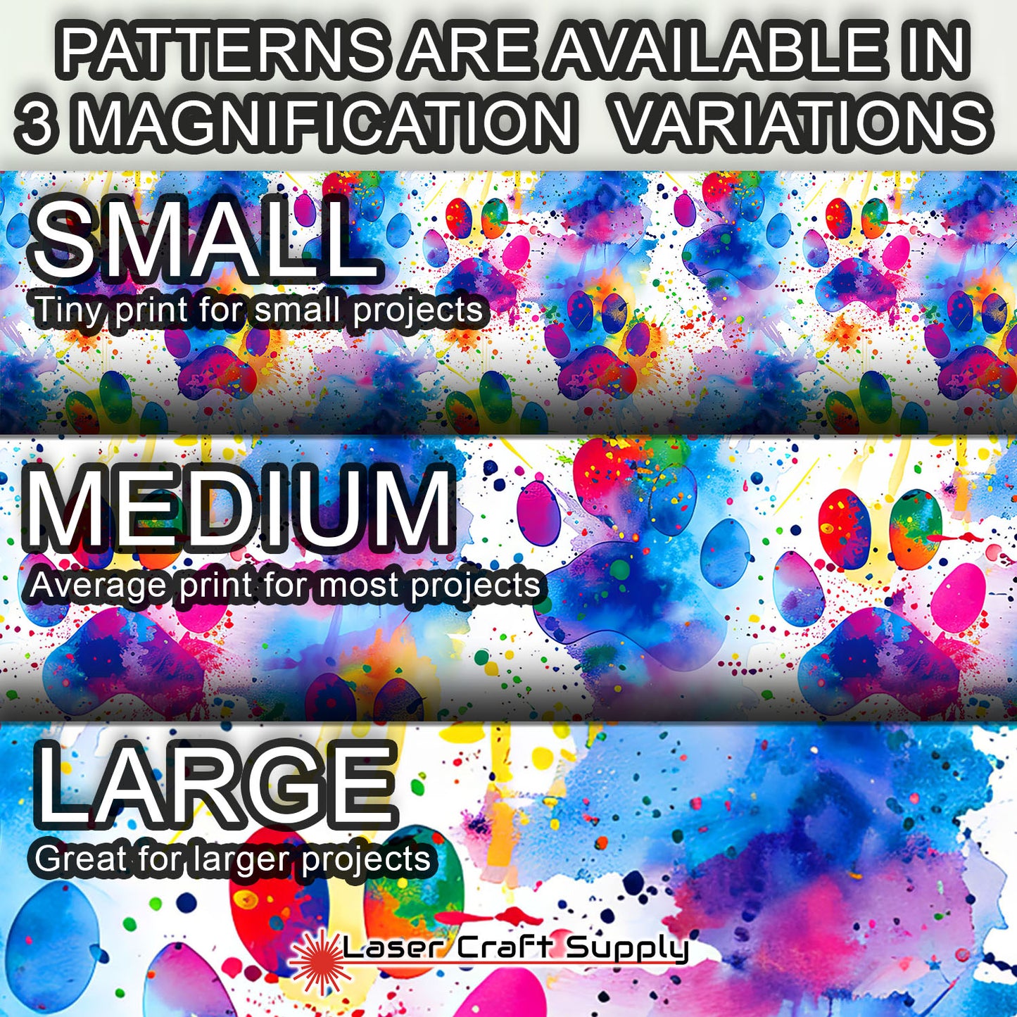 Creative Cast Acrylics - Multicolor Dog Paws