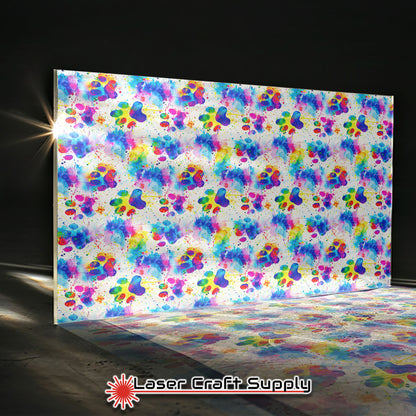 Creative Cast Acrylics - Multicolor Dog Paws