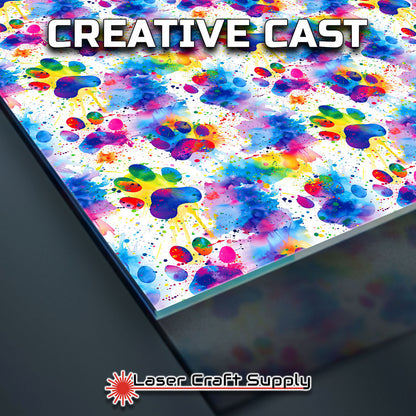 Creative Cast Acrylics - Multicolor Dog Paws