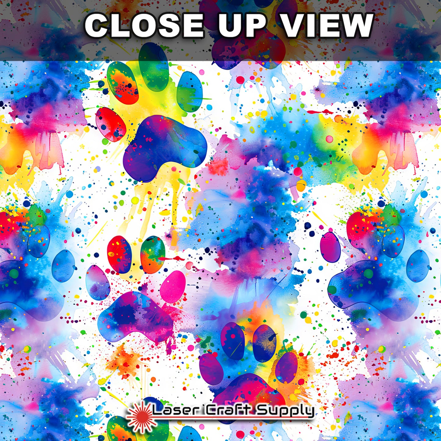 Creative Cast Acrylics - Multicolor Dog Paws