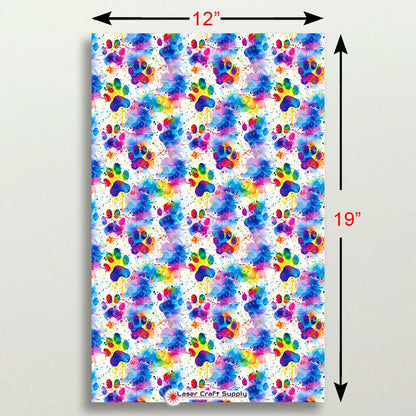 Creative Cast Acrylics - Multicolor Dog Paws