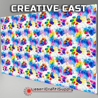 Creative Cast Acrylics - Multicolor Dog Paws