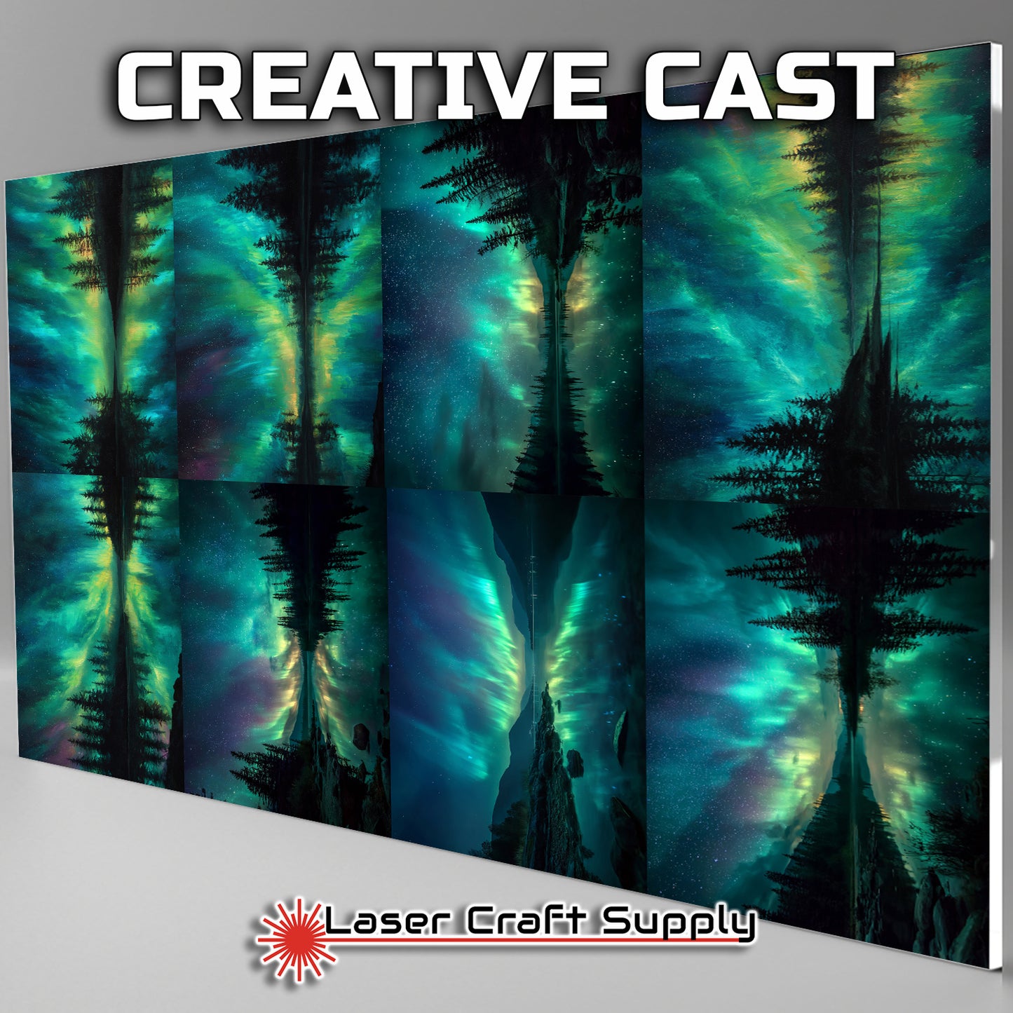 Northern Lights Reflections - tile