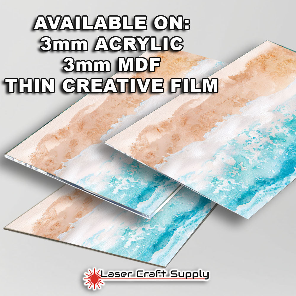 Ocean Edge Watercolors - FULL SHEET