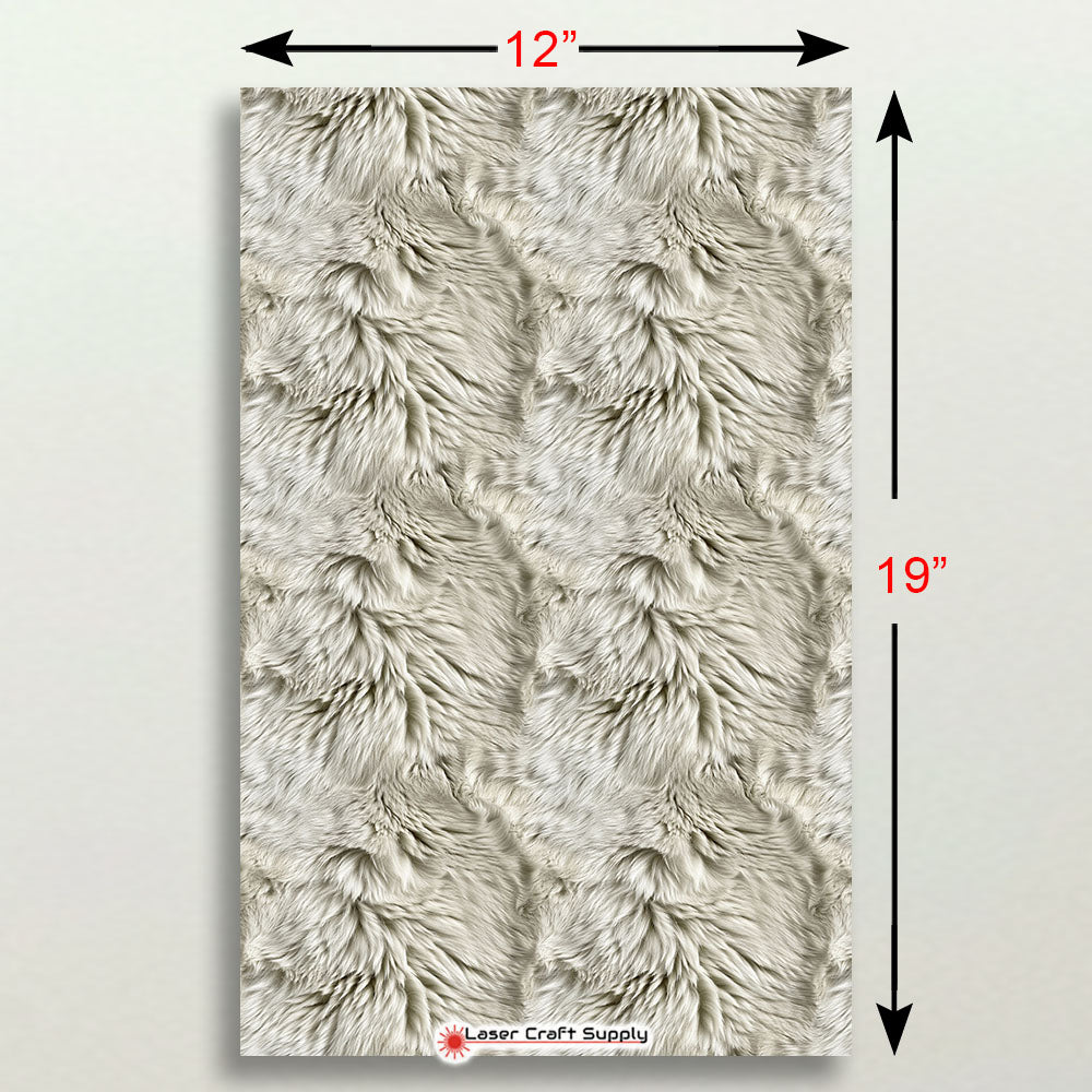 Off White Far Pattern Off White Fur - FULL SHEET – Laser Craft Supply