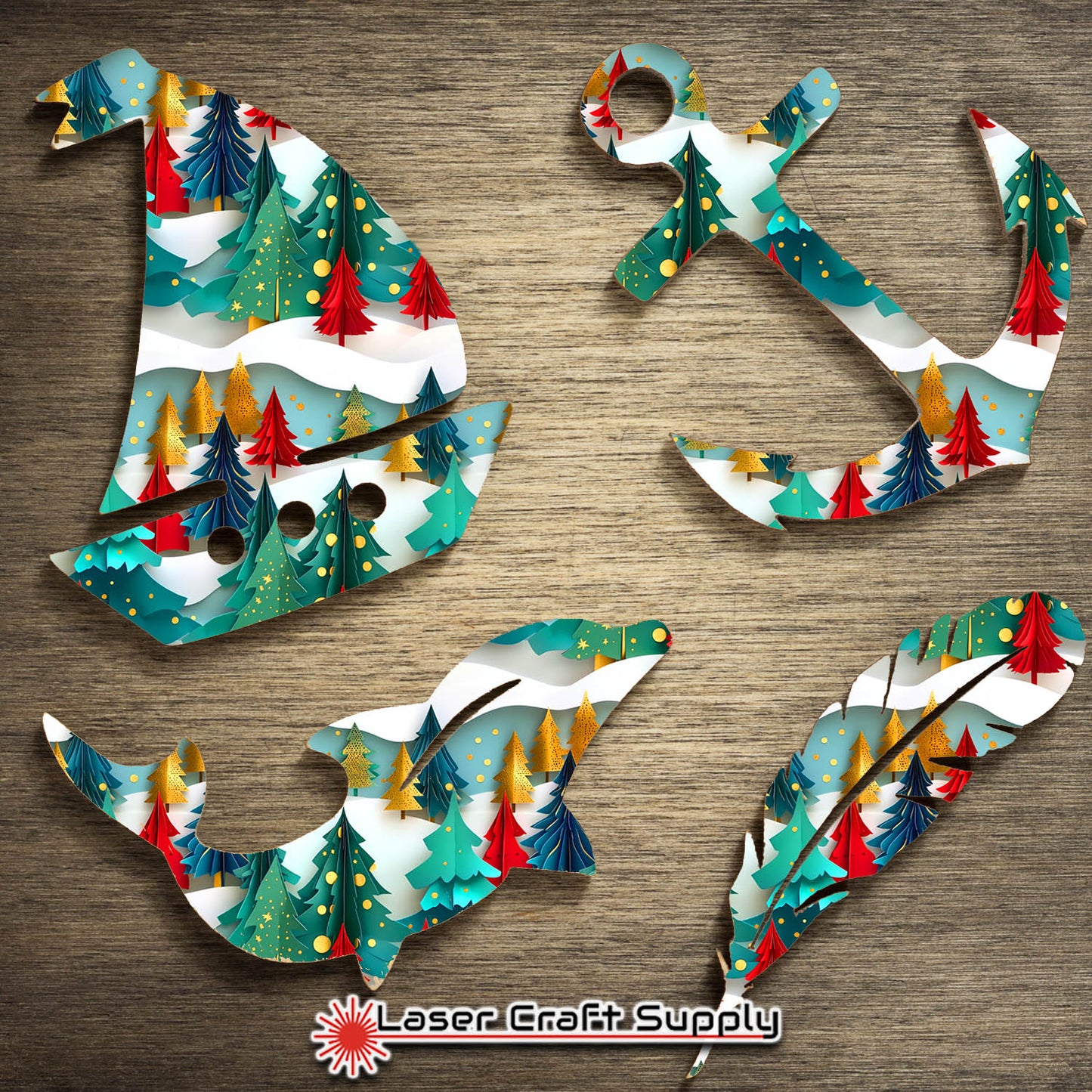 Paper Christmas Trees - Creative Cast