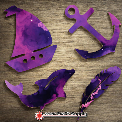 Creative Cast Acrylics - Pink  & Purple Nebula