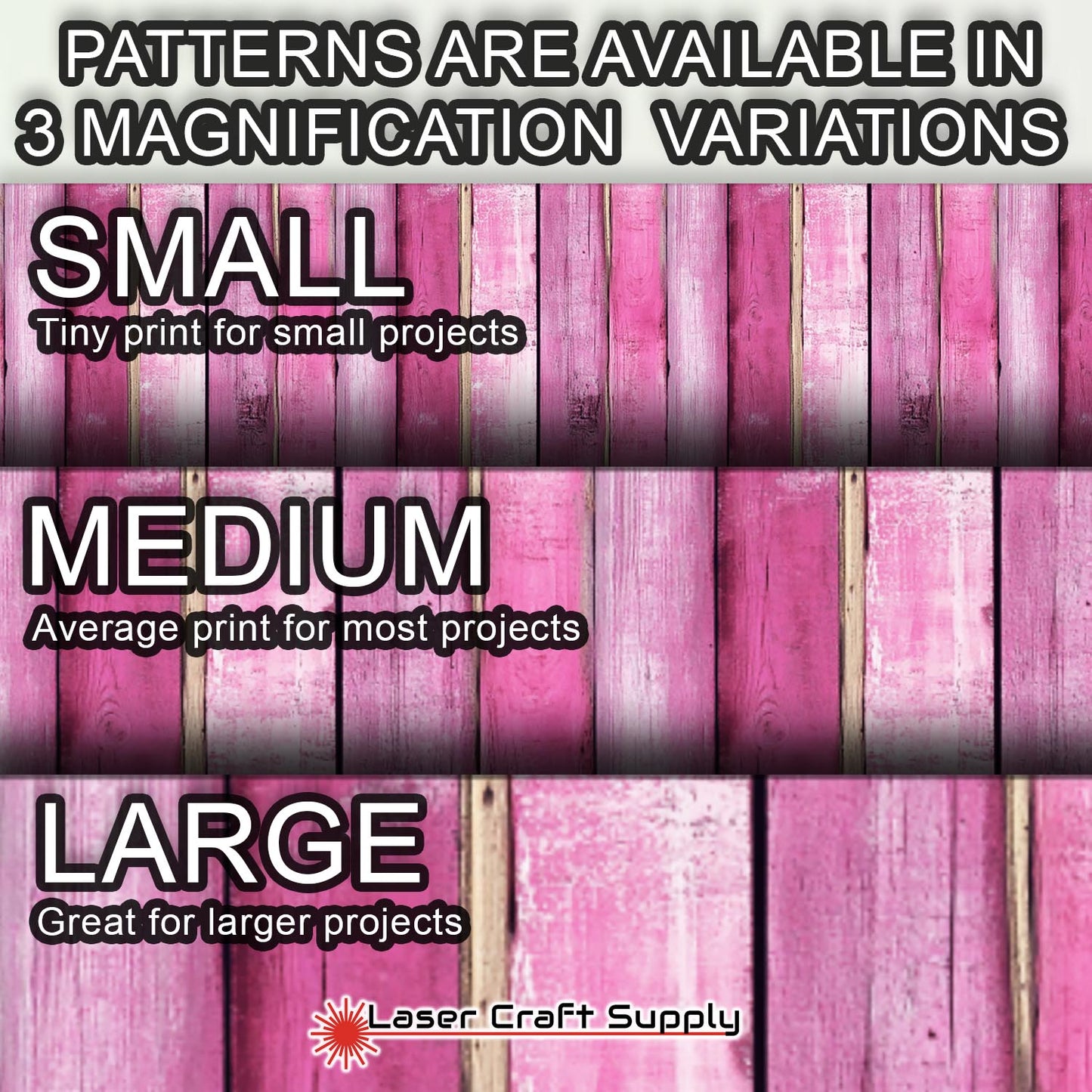 Creative Cast Acrylics - Pink Planks